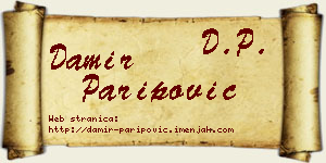 Damir Paripović vizit kartica